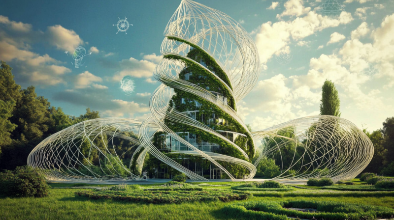 de12cirkels 25945 a photorealistic image of a visionary archi 2eebd60c 89f3 4e24 87c9 7881f6efe5a1 0